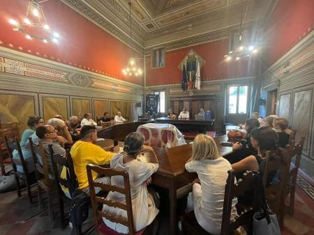 Obisk v Vicchiu (arhiv Občine Vicchio)